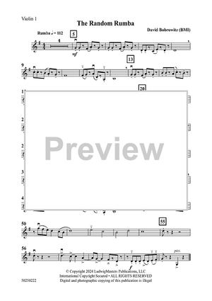 The Random Rumba - Violin 1