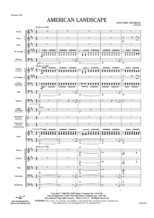 American Landscape - Score