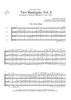 Two Madrigals, Vol. 6 - from Morley's "First Book of Madrigals to 4 Voices" (1594) - Score