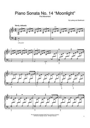 Piano Sonata No. 14 In C# Minor (