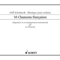 Dix Chansons Françaises - Score