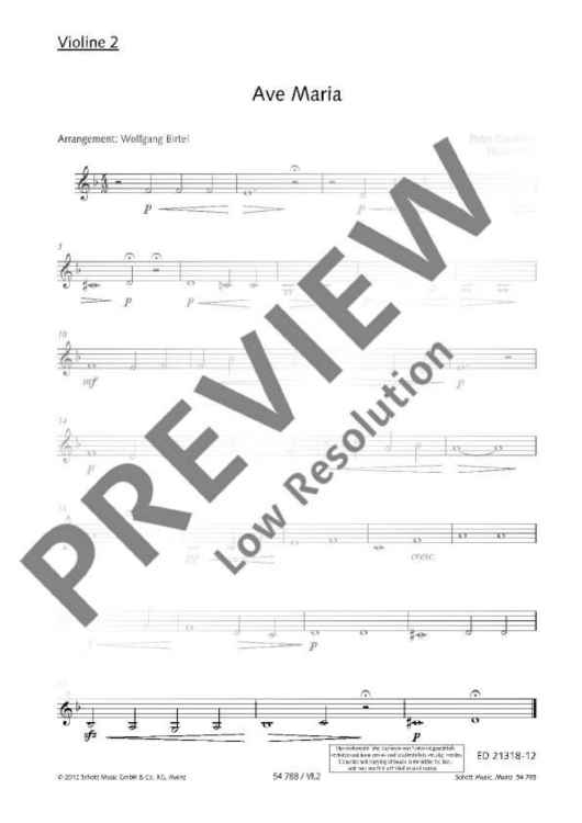 Ave Maria - Violin 2