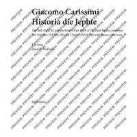 Historia di Jephte - Score