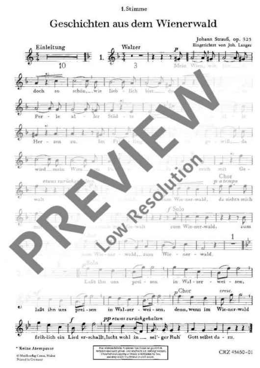 Geschichten aus dem Wiener Wald - Soprano