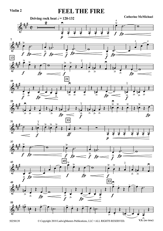 Feel the Fire - Violin 2