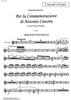 Per la Commermorazione di Antonia Canova [set of parts] - Bb Clarinets 1/2