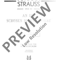 An der schönen blauen Donau - Score