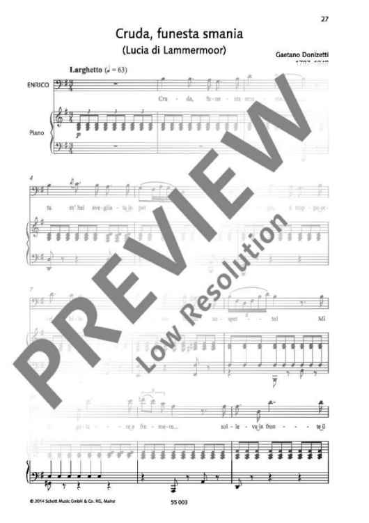 Cruda, funesta smania in G major