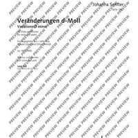 Variations D minor - Score and Parts