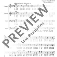 Aus dem Land der Habanera - Choral Score