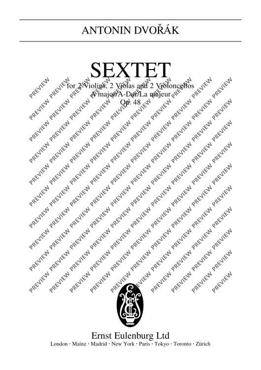 String Sextet A major - Full Score