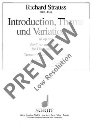 Introduction, Thema und Variationen