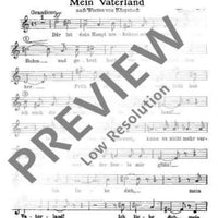 Mein Vaterland - Choral Score