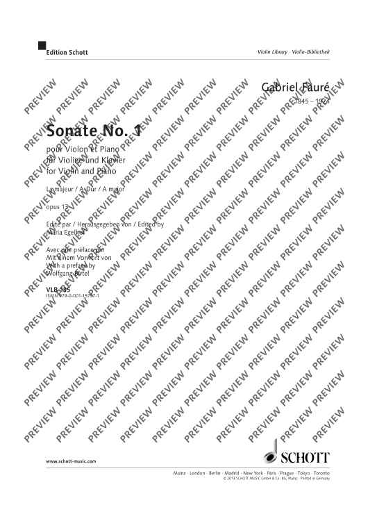 Sonata No. 1 A major