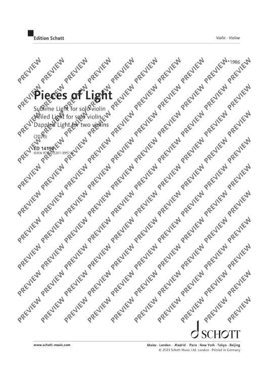 Pieces of Light - Score