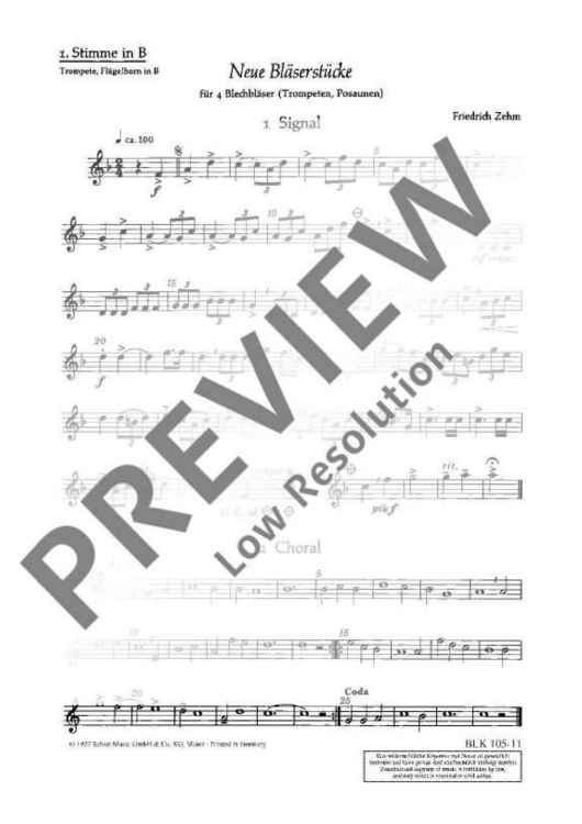 New Wind pieces - 1st Part In Bb