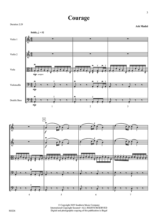 Courage - Full Score