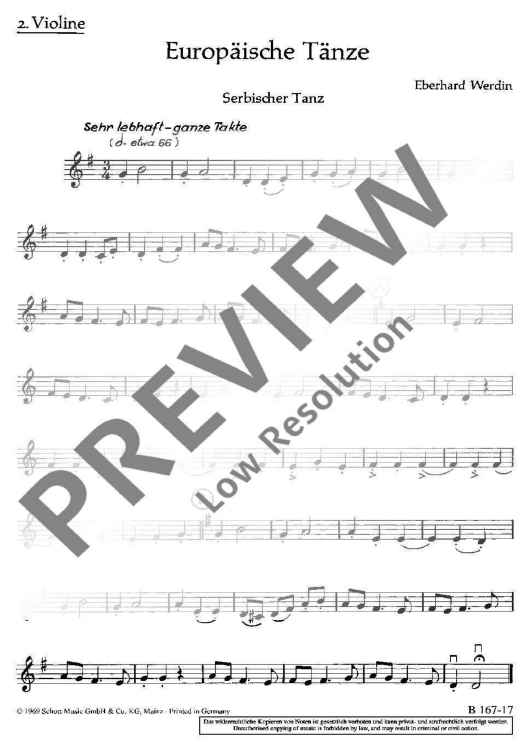 European Dance - Violin II