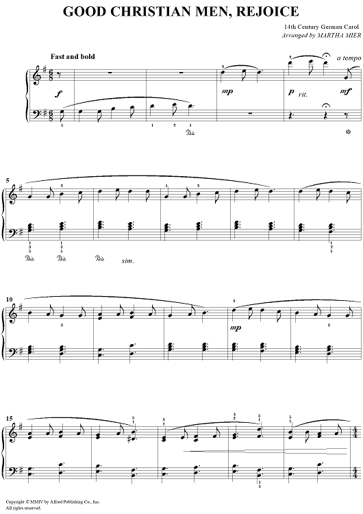 Good Christian Men, Rejoice