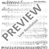 Weinlein, nun gang ein - Bass I/ii