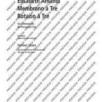 Membrano à Tre – Rotazio à Tre - Score and Parts
