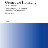 Grünet die Hoffnung - Choral Score