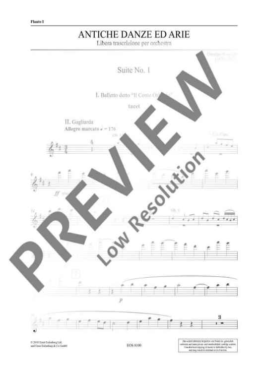 Antiche Danze ed Arie - Set of Parts