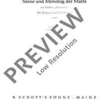 Szene und Monolog der Marfa - Piano Reduction