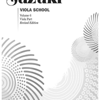 Suzuki Viola School, Volume 6 - Viola Part