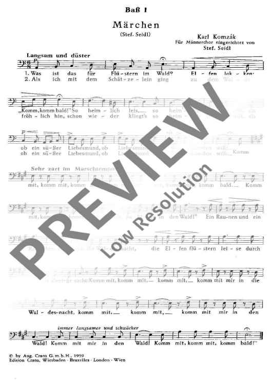 Märchen - Bass I