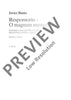 Responsorio - O magnum mysterium - Choral Score