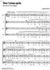 Dove l'umano spirito - Score
