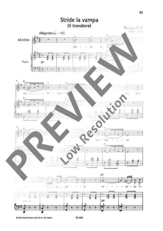 Stride la vampa in E minor