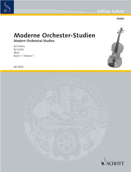 Moderne Orchester-Studien für Violine