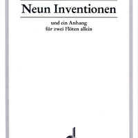 Neun Inventionen - Performing Score