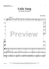 Cello Song - Score