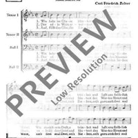 Tafellied - Choral Score