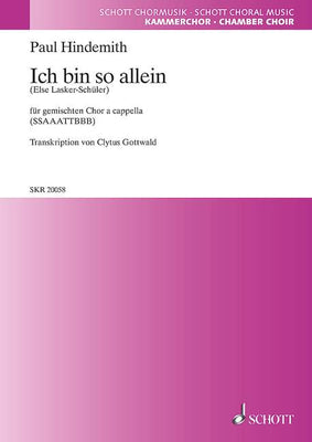 Ich bin so allein - Choral Score