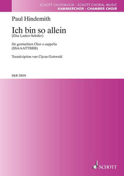 Ich bin so allein - Choral Score