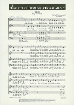 Psallite - Choral Score