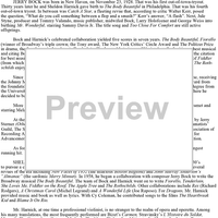 Fiddler on the Roof - The Story/Bios