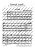 Quartet C minor - Score and Parts