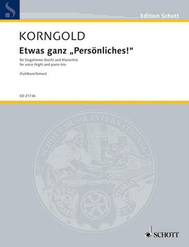 Etwas ganz "Persönliches" - Score and Parts