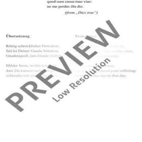 Rex tremendae majestatis - Choral Score