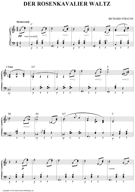Der Rosenkavalier Waltz Der Rosenkavalier Waltz