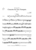Concerto for Two Trumpets in C - Cello/Bass