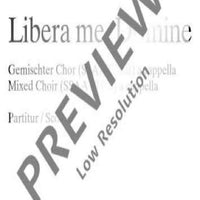 Libera me, Domine - Choral Score