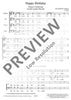 Happy Birthday - Choral Score