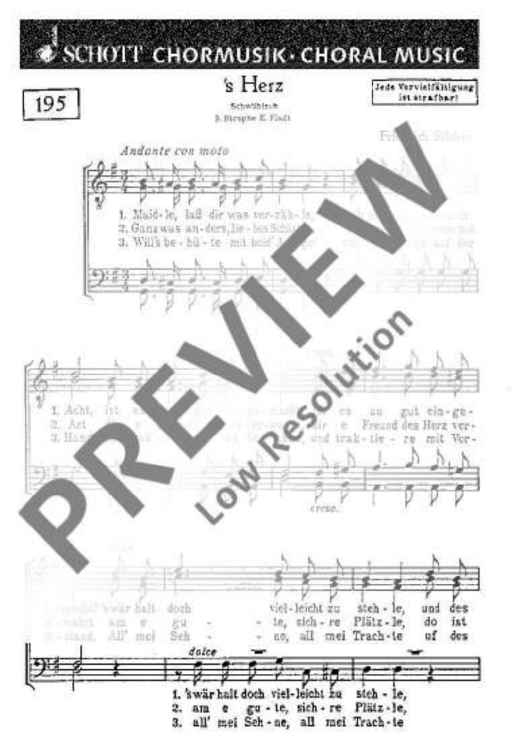 's Herz - Choral Score
