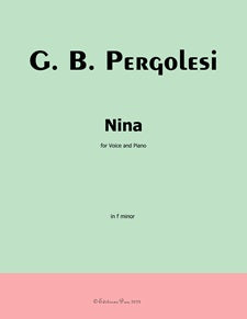 Nina (Tre giorni son che Nina; Tre giorni; Ver. I)